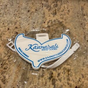 Kaanapali Golf Courses White and Blue luggage tag